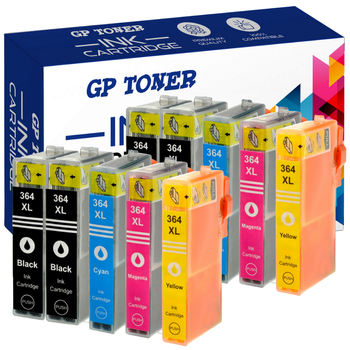 10x Replacement Ink for HP 364XL 5510 5520 6520 3070a 3520 - GP-H364XLCMYKKx2 set