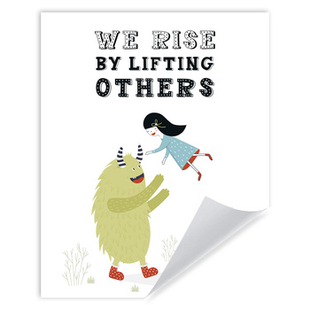 Children's poster We rise by lifting others 40X50 cm