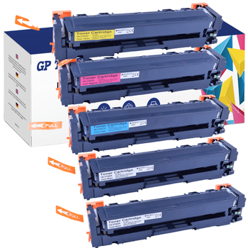 5x TONER FOR HP COLOR LASERJET MFP M281FDW CF540X CF541X CF542X CF543X -GP-HCF544X CMYKK