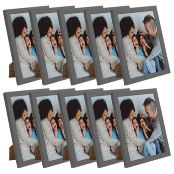 10x Gray photo frame 15x21, I L13,15,064, stone gray, gray plexiglass