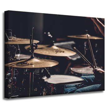 Canvas Print Music Drums 40x30 cm