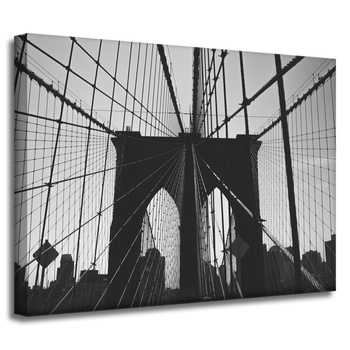 Canvas Print Architecture Brooklyn Bridge 40x30 cm