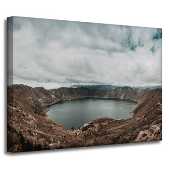 Canvas Print Nature Lake in the Mountains 40x30 cm