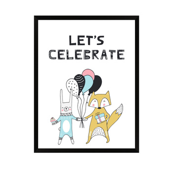Let's celebrate Birthday Poster_2 24X30 cm + black frame