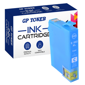 Ink cartridges for EPSON 502XL XP-5100 WF-2800 WF-2860 - GP-E502XL C Cyan