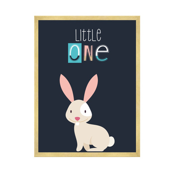 Children's poster Little One Bunny 40X50 cm + gold frame