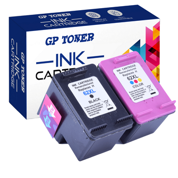 2x Ink cartridges for HP 62XL OfficeJet 5740 5742 5745 8000 8045 - GP-H62XL BK+CMY - Kit
