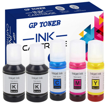 Set of 5x Replacement Ink For Epson Ecotank 2710 1810 2720 GP-E102/104CMYKK