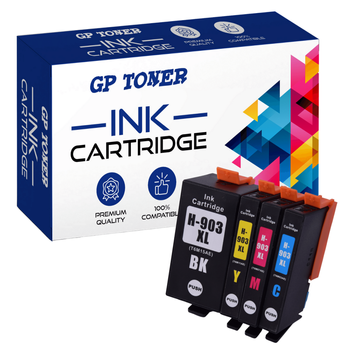 4 Ink Cartridges for HP 903 XL Officejet 6900 6950 6960 6970 - GP-H903XL CMYK - Set