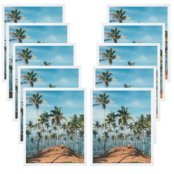 10x White Frame 30x40, I L13,15,063, Plexiglass