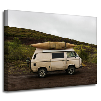 Canvas Print Vintage Camper 40x30 cm