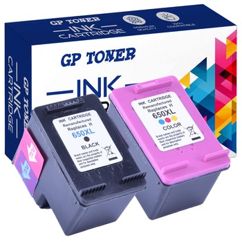 2x Ink Cartridges HP 650XL 1515 2515 2645 3515 3545 4515 XXL - GP-H650XL BK+CMY Kit