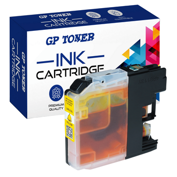Compatible Ink Cartridge Brother LC123 DCP-J132w J152w J552dw MFC-J4410dw 4510dw - GP-B123Y XL Yellow