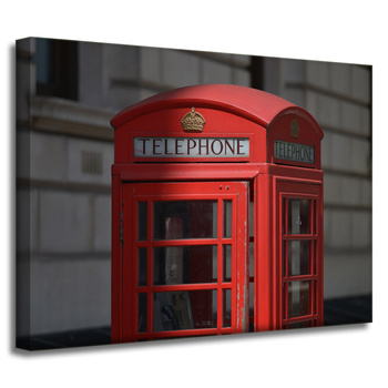 Canvas Print Architecture Telephone Booth London 40X30 cm