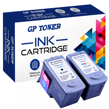 Replacement Ink Set for Canon PG-40 CL-41 PIXMA iP1200 iP1300 iP1600 iP1700 iP1800 iP1900 MP140 MP150 MP160 MP170 MP180 - GP-C40+C41