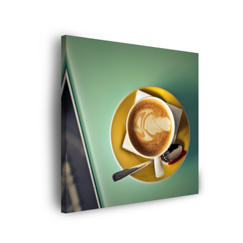 Canvas Print Coffee Vintage Stylish Cafe 90x90