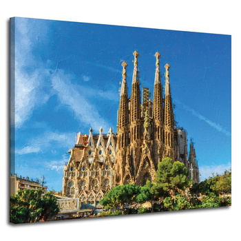 Canvas Print Sagrada Familia Barcelona Spain 100x80 cm
