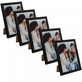 SET Black picture frame 18x24 - 5 pcs