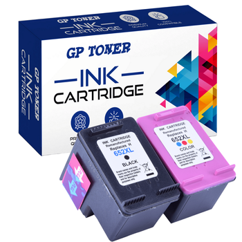2x Ink cartridges for HP 652 XL Deskjet Ink Advantage 1115 2135 2136 3635 3775 3785 3835 4535 - replacement GP-H652XL CMYK