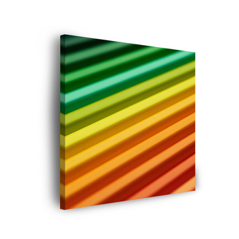 Canvas Print Abstract Colorful RGB Lights 90x90