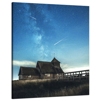 Canvas Print Space Falling Stars 80x100 cm
