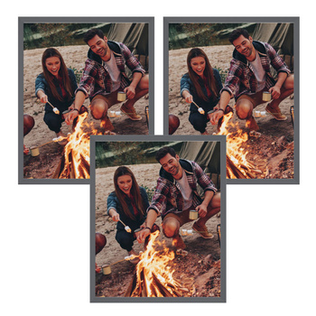 3x Gray frame 24x30, I L13,15,064, stone gray plexiglass