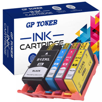 4 Inks for HP 912 XL OFFICEJET PRO 8010 8013 8020 8023 8024 - GP-H912XL CMYK