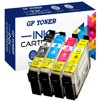 Set of 4x Replacement Ink for Epson Stylus DX 4000 5000 Series GP-E715CMYK