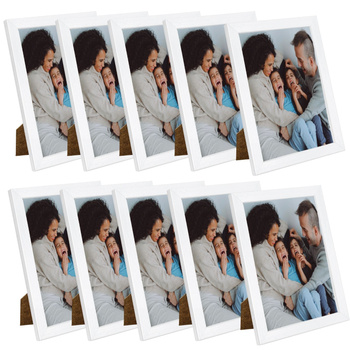 10x White Photo Frame 15x21, I L13,15,063, Plexiglass