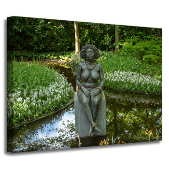 Canvas Print Architecture Sculpture of a woman 40x30 cm
