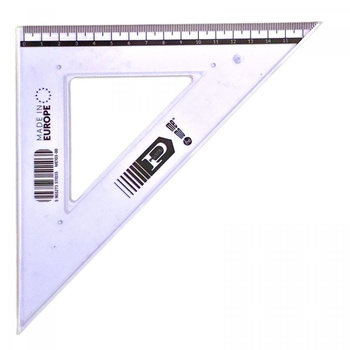 Set square transparent 25cm 45 degrees ME-25