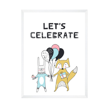 Let's celebrate Birthday Poster_2 40X50 cm + white frame