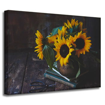 Canvas Print Botany Sunflowers in a Vase 40x30 cm