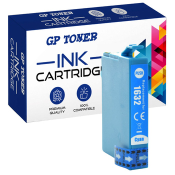 Replacement ink for Epson WorkForce 2510WF 2650WF 2760DW E1632XL Cyan GP