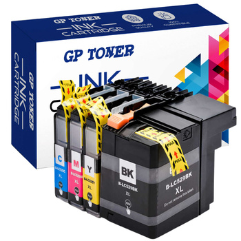 Set of 4x replacement inks for Brother LC-525 DCP-J100 GP-B529 CMYK