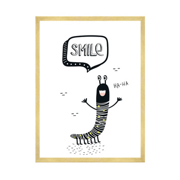 Children's Smile poster 40X50 cm + gold frame
