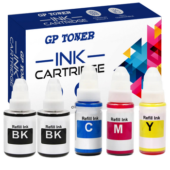 Set of 5x Ink For Canon Pixma G1400 G2416 G3411 GP-C490CMYKK