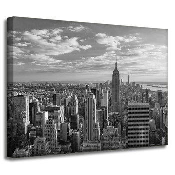 Canvas Print Architecture black and white Manhattan 40X30 cm