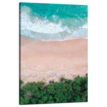 Canvas Print Beach Sea Waves Water Nature 80x120 cm