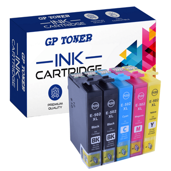 Inks for EPSON 502XL XP-5100 WF-2800 WF-2860 - GP-E502XL CMYKK Set