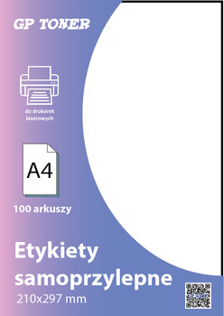 Self-adhesive label A4 210x297mm 100 pcs MP-RL-A4-01-02-W1