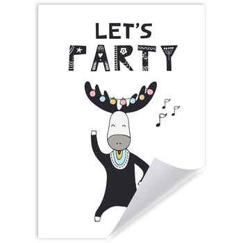 Let's party Birthday Poster 50X70 cm