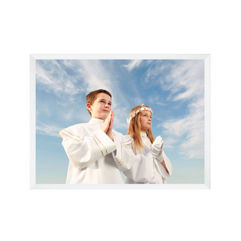 Your photo as a poster + white frame 50x40 cm