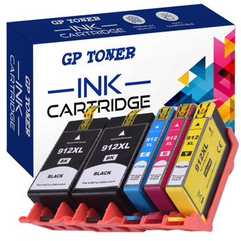 Inks for HP 912 XL OFFICEJET PRO 8010 8013 8020 8023 8024 - GP-H912XL CMYKK