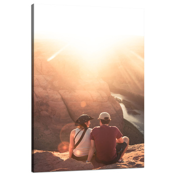 Canvas Print Grand Canyon Couple Sun River 80x120