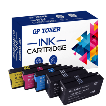 Set of 5x Replacement ink cartridges for HP OfficeJet Pro 7730 8218 8720 GP-H953XL CMYKK GP