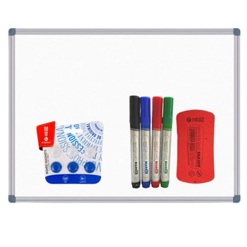 Dry erase board 60x40 + 4 Markers + Sponge + 12 Magnets GP-TMA-6040+MZA1+1+4
