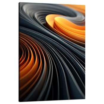 Canvas Print Abstraction Swirls Spirals 80x120