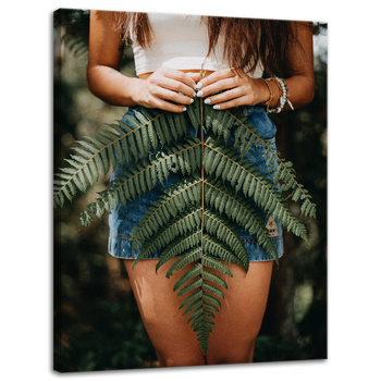 Canvas Print Botany Fern Leaf 30x40 cm