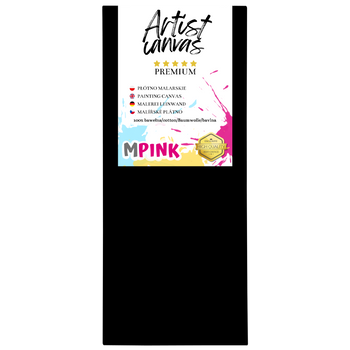 Painting canvas 40X120 cm Black canvas Ideal for painting